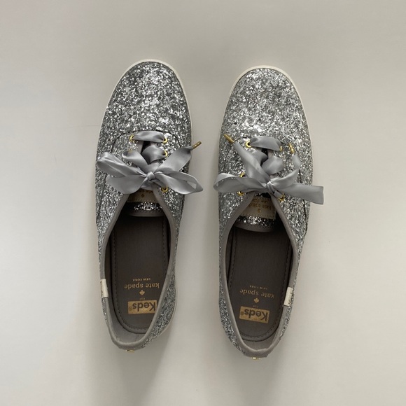 kate spade Shoes - Keds x Kate Spade New York Silver Glitter Sneaker Bridal Wedding Size 9.5